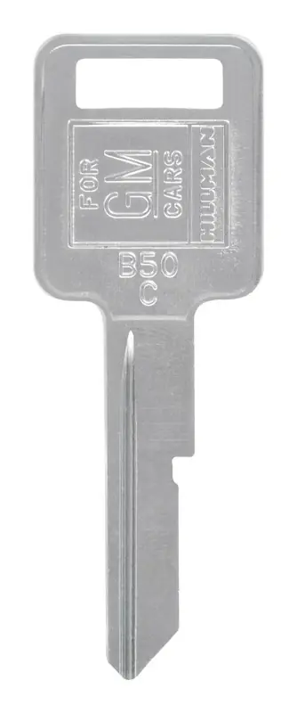 HILLMAN Traditional Key Automotive Key Blank Single For GM Silver