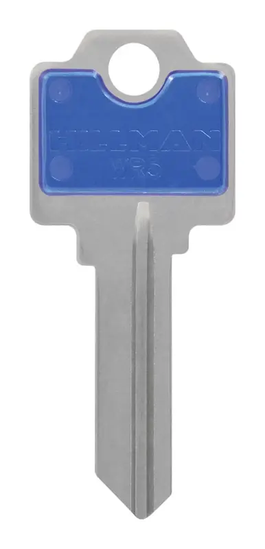 HILLMAN ColorPlus House/Office Key Blank Single Blue