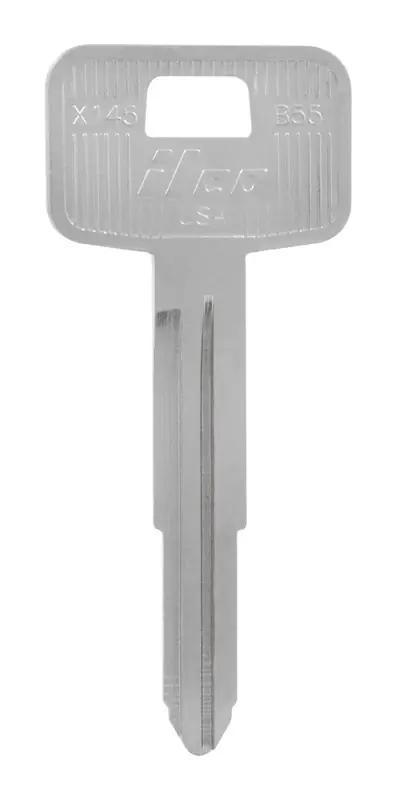 HILLMAN Traditional Key Automotive Key Blank Double For GM Silver