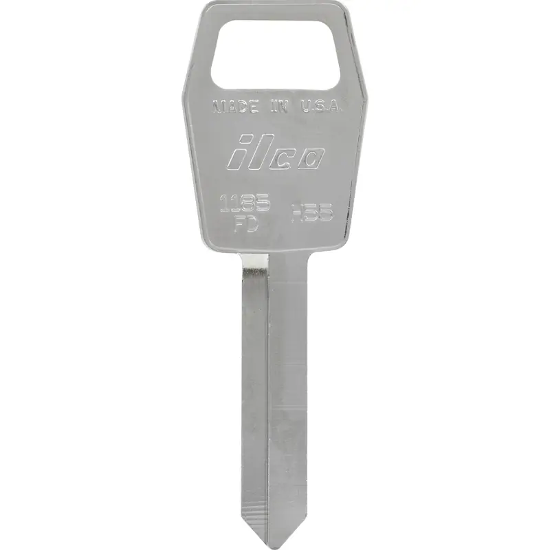 HILLMAN Traditional Key Automotive Key Blank Double For Ford Silver
