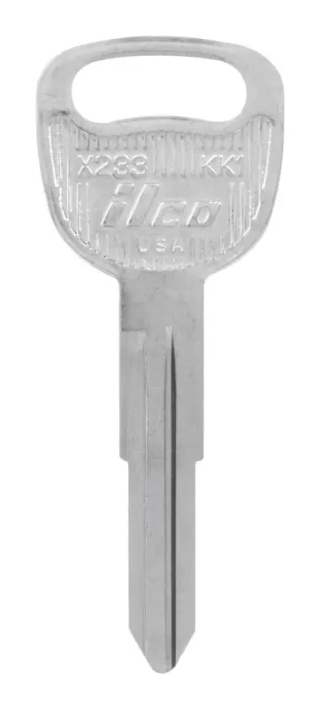 HILLMAN Traditional Key Automotive Key Blank Double For Kia Silver