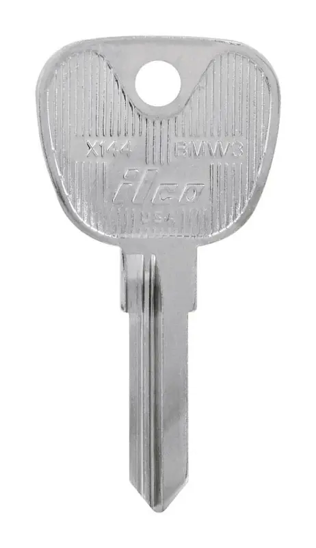 HILLMAN Traditional Key Automotive Key Blank Double For BMW Silver