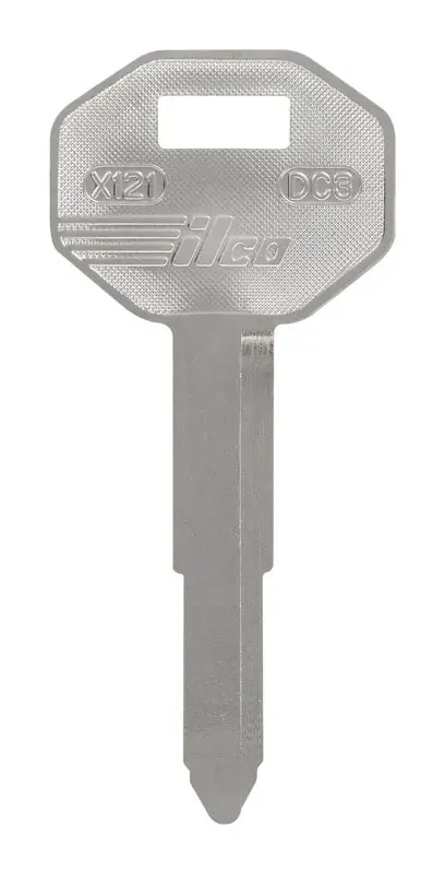 HILLMAN Traditional Key Automotive Key Blank Double For Mitsubishi Silver