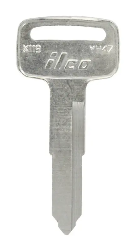HILLMAN Traditional Key Automotive Key Blank Double For Yamaha Silver