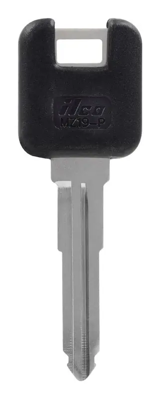 HILLMAN Traditional Key Automotive Key Blank Double For Mazda Black/Silver
