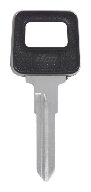 HILLMAN Traditional Key Automotive Key Blank Double For Volvo Black/Silver