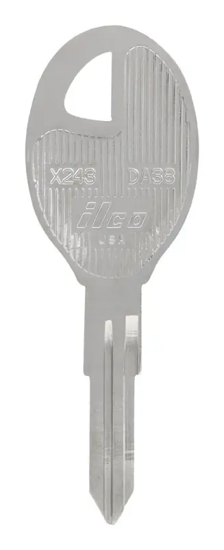 HILLMAN Traditional Key Automotive Key Blank Double For Nissan Silver