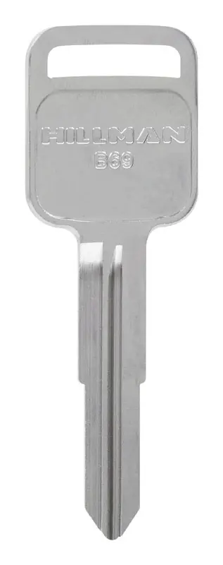 HILLMAN Traditional Key Automotive Key Blank Double For GM Silver