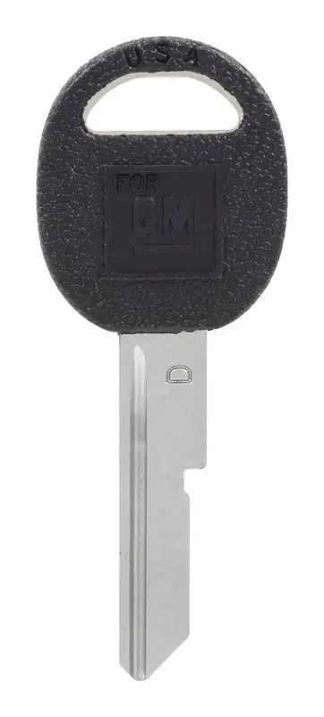 HILLMAN Traditional Key Automotive Key Blank Single For GM Black/Silver