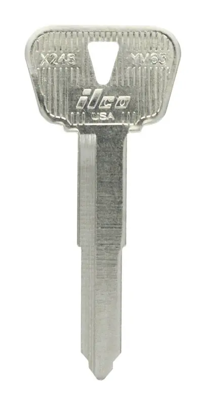 HILLMAN Automotive Key Blank Double For Yamaha Black/Silver