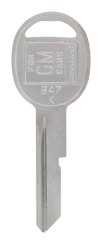 HILLMAN Traditional Key Automotive Key Blank Single For GM Silver