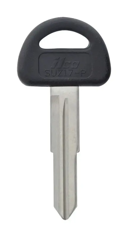 HILLMAN Traditional Key Automotive Key Blank Double For Suzuki Black/Silver