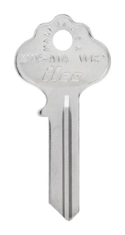 HILLMAN Traditional Key House/Office Key Blank 1054 Double Silver
