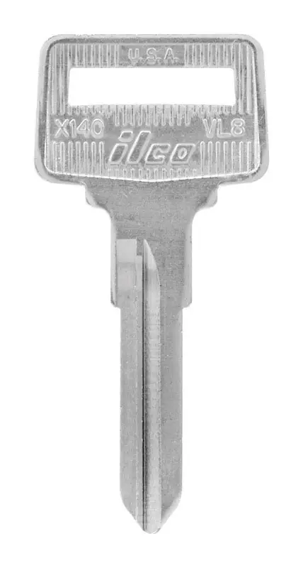 HILLMAN Traditional Key Automotive Key Blank Double For Volvo Silver
