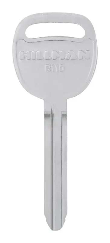 HILLMAN Traditional Key Automotive Key Blank Double For GM Black
