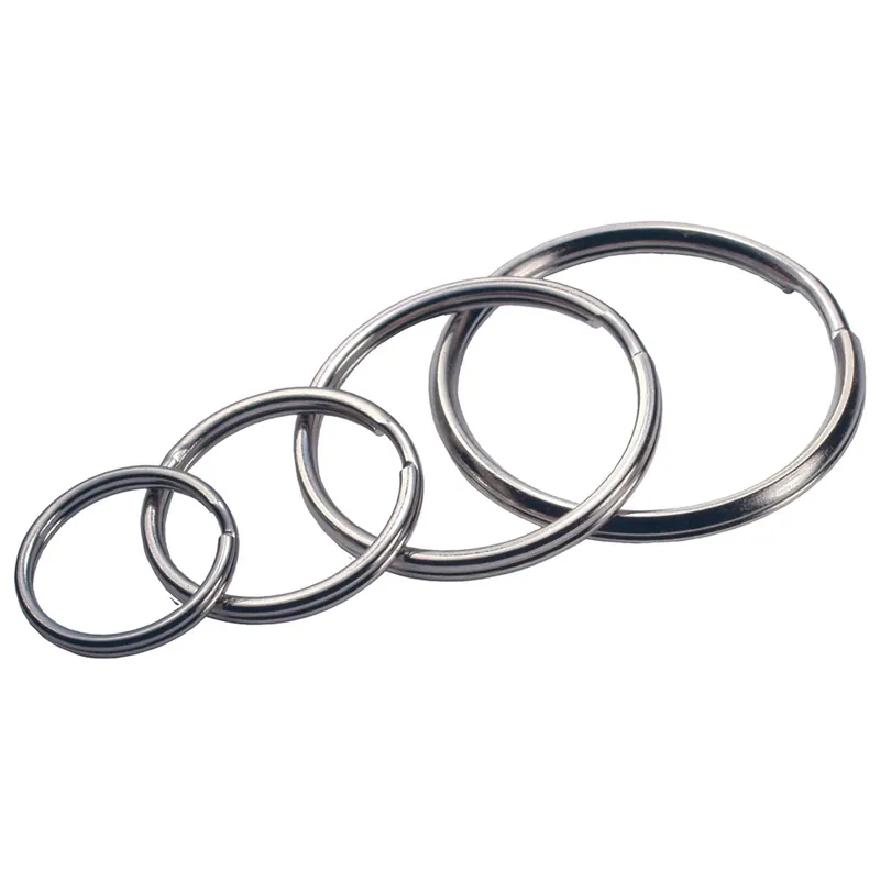HILLMAN Tempered Steel Silver Split Rings/Cable Rings Key Ring
