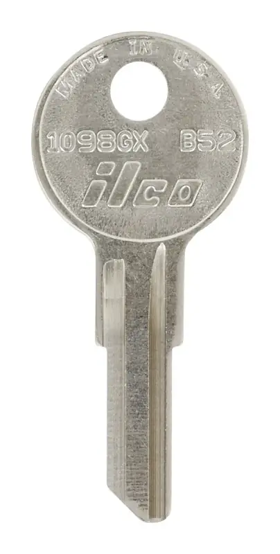 HILLMAN Traditional Key Automotive Key Blank Single For GM Brass