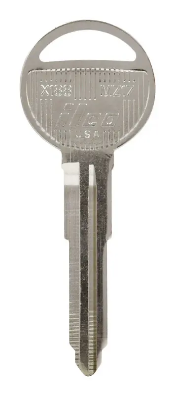 HILLMAN Traditional Key Automotive Key Blank Double For Mazda Silver