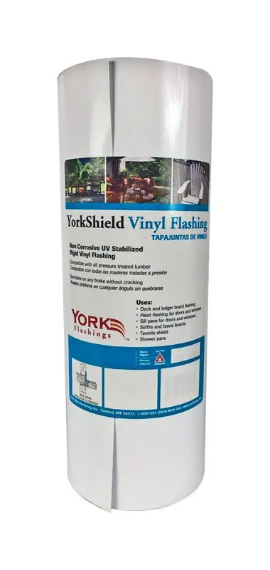 18 In. W X 600 In. L Multi-purpose Vinyl Flashing - White