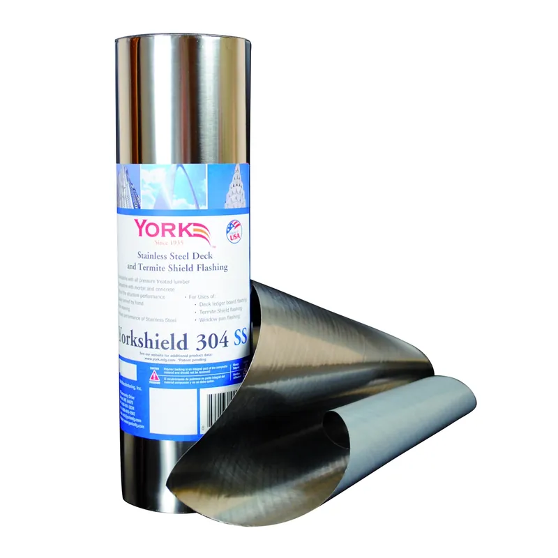 304 12 In. W X 240 In. L Stainless Steel Roll Flashing Silver