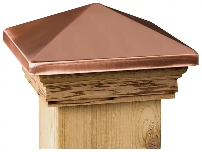 Copper Victoria Post Cap, 4 X 4 In.