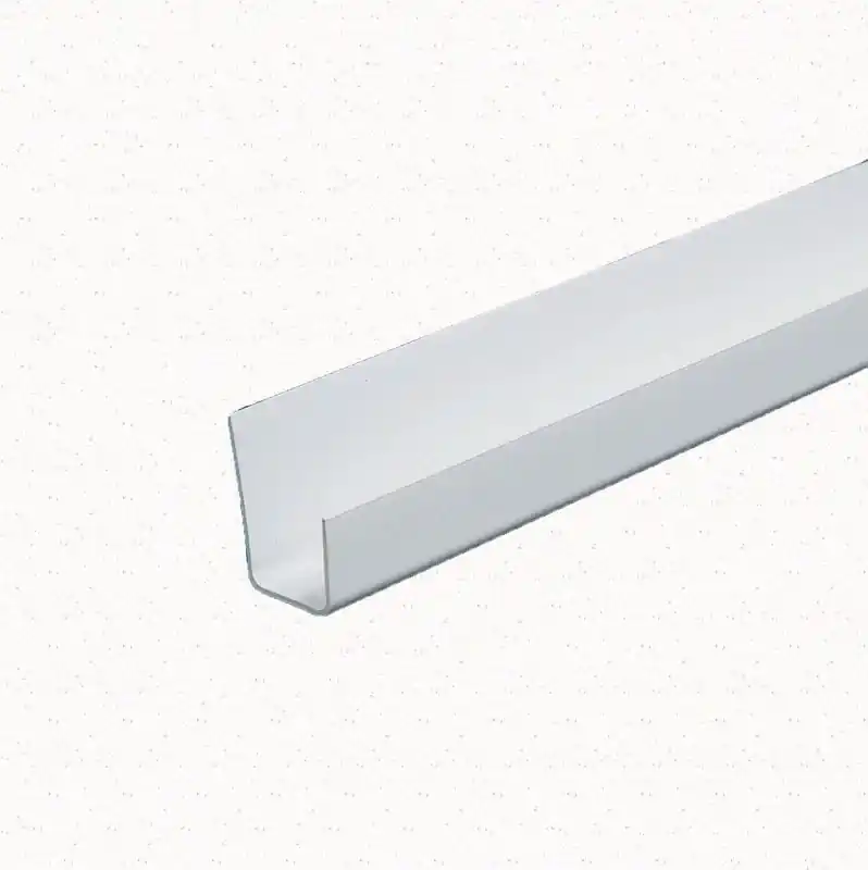 J Corner Bead, White Vinyl, 1/2 In. X 8 Ft.