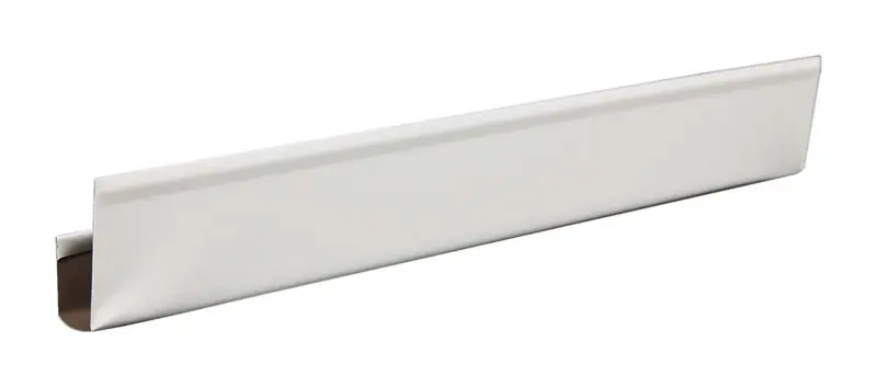 Amerimax 1/2 In. W X 12 Ft. L Aluminum Fascia Trim White