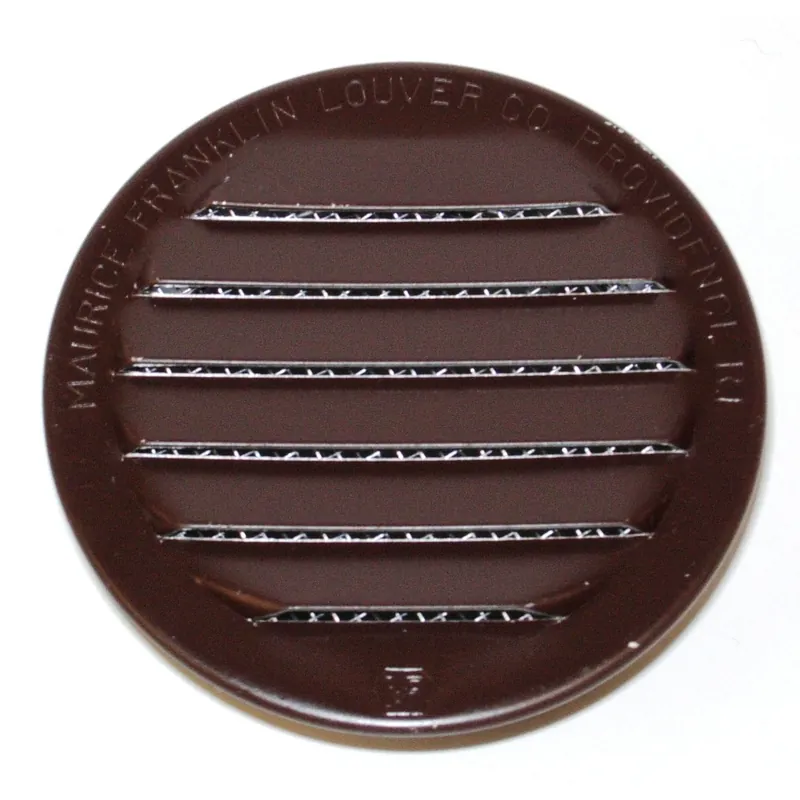 Maurice Franklin Louver 1.5 In. W X 1.5 In. L Gloss Brown Aluminum Mini Louver