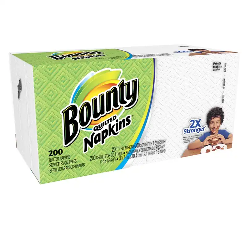 Bounty Quilted Napkins 1 Ply 200 Pk