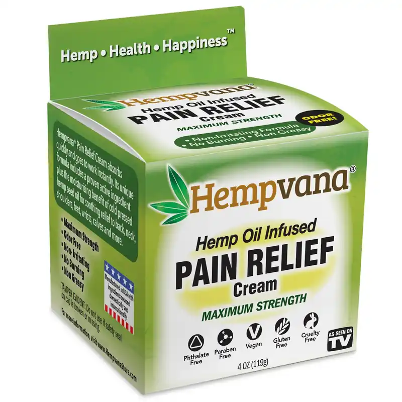 Hempvana As Seen On TV White Pain Reliever Cream 4 Oz 1 Pk