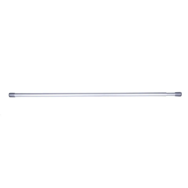 Carlisle Curtain Rod, Spring Tension, Chrome, 5/8 X 28 To 48 In.