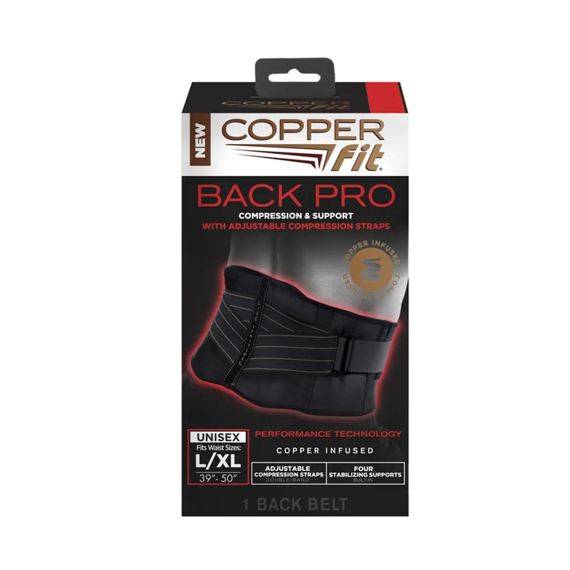 Copper Fit Back Support Brace 1 Pk