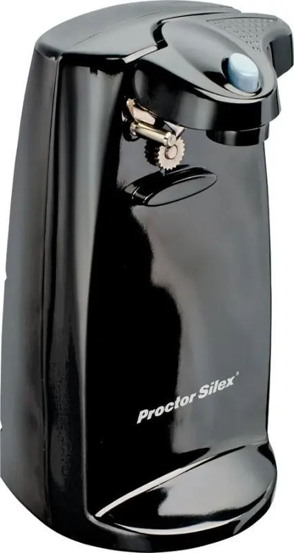 Power Opener Black Electric Can Opener With Knife Sharpener And Magnetic Lid Holder
