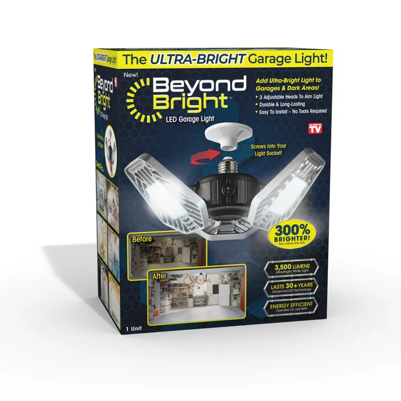 Beyond Bright LED Garage Light Plastic 1 Pk