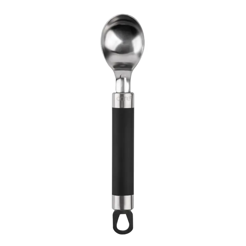 Black/silver Stainless Steel/tpr Ice Cream Scoop - Model Ac29838
