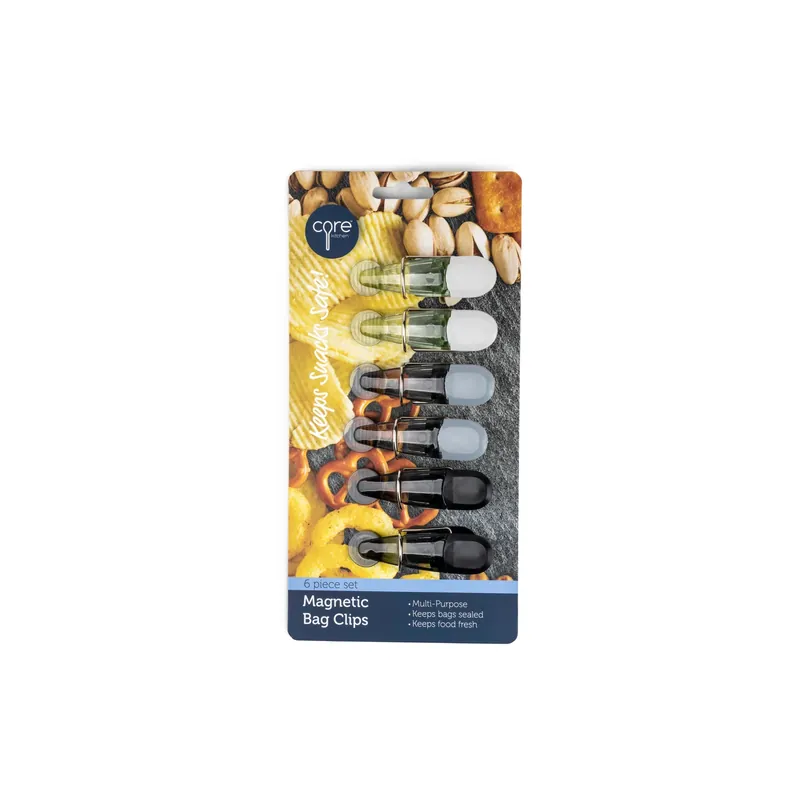Core Kitchen Assorted Bag Clips 6 Pk