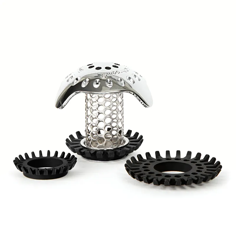 Bathroom Sink Drain Protector & Hair Catcher, Stainless Steel