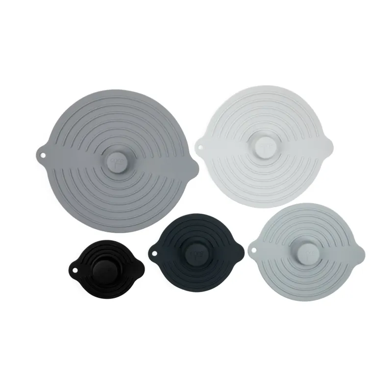 Assorted Silicone Suction Lid Set - 5 Piece Set, 4.72 In. X 5.96 In.