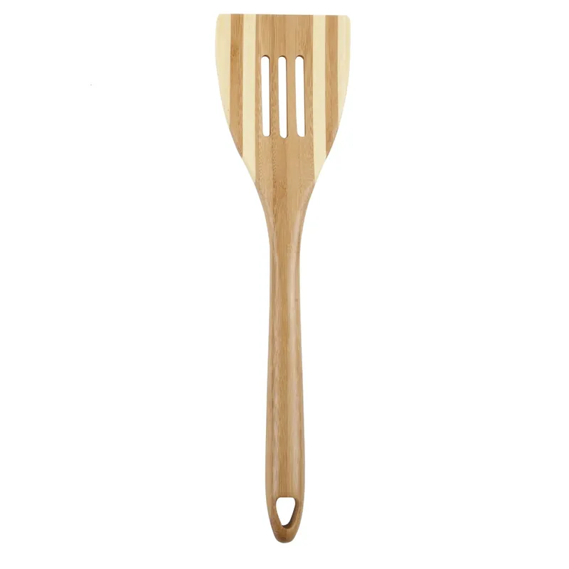 Slotted Spatula, Bamboo, 12-In.