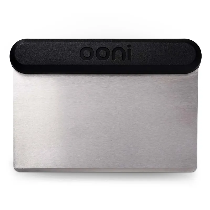 Pizza Dough Scraper - Stainless Steel, 6.2 In. X 4.3 In. With Easy-grip Handle