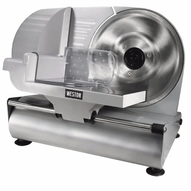 Silver 1 Speed Meat Slicer With 9 Inch Stainless Steel Blade