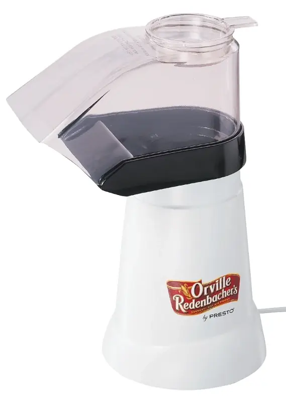 White 18 Cup Air Popcorn Machine Model 04821 - Fast, Healthy Snacking