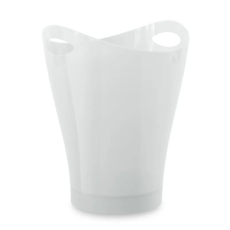 Garbino 2.25 Gallon White Plastic Contemporary Wastebasket