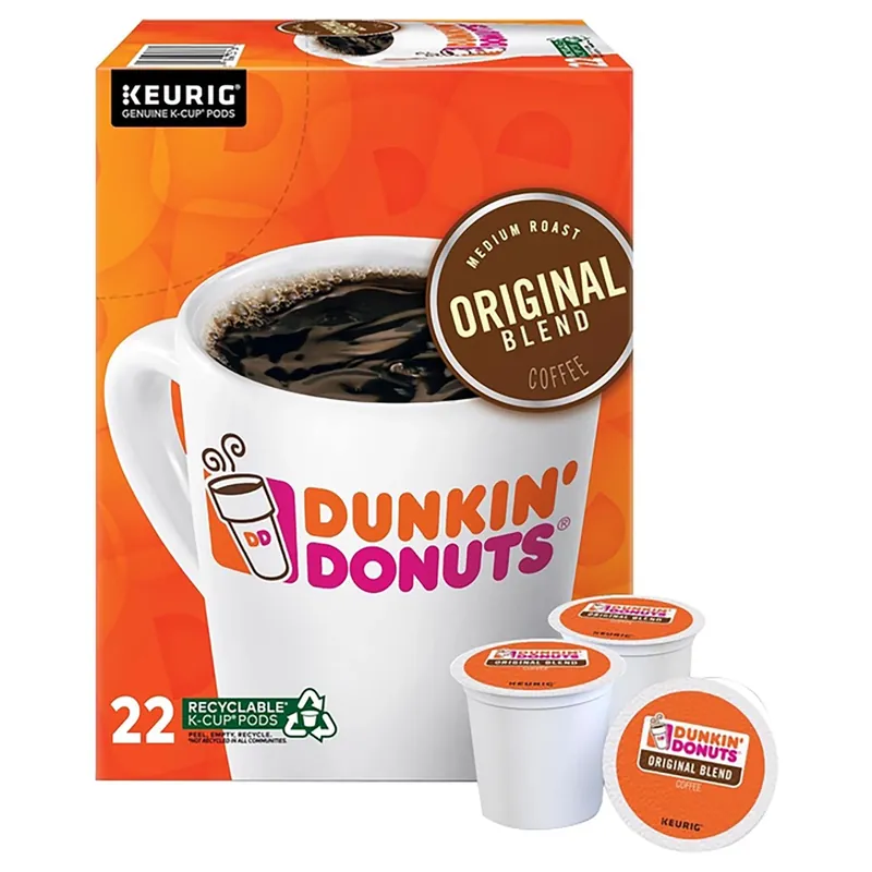 Dunkin‘ Donuts� Single-Serve Coffee K-Cup�, Original Blend, Carton Of 22