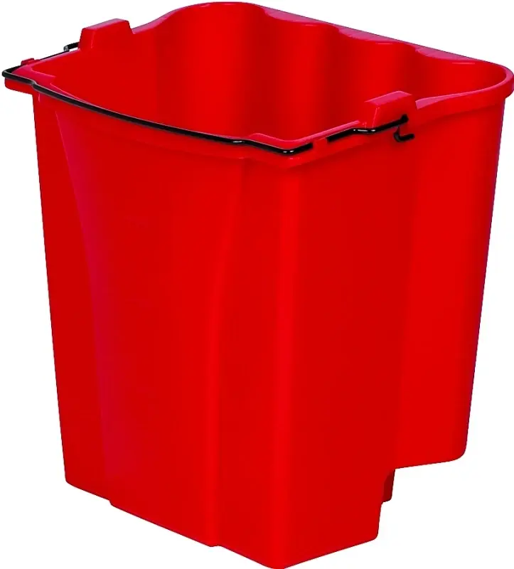 Wavebrake 18 Quart Red Wringer Bucket With Dirty Water Separation