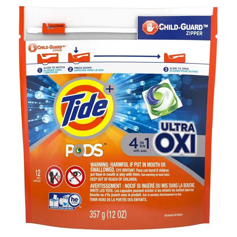 Tide Oxi Original Scent Laundry Detergent Pod 12 Pk