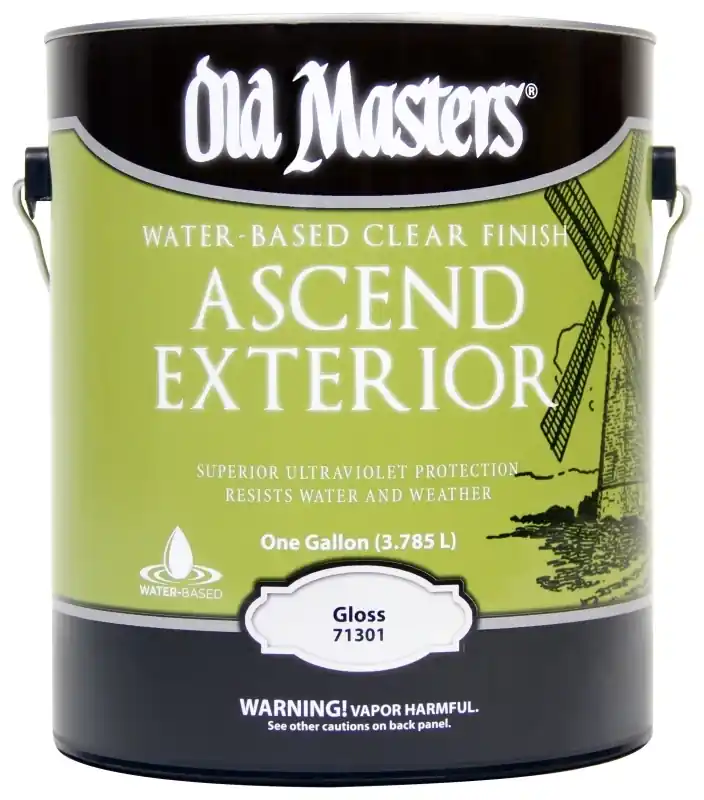 Old Masters Ascend Exterior Gloss Clear Water-Based Finish 1 Gal