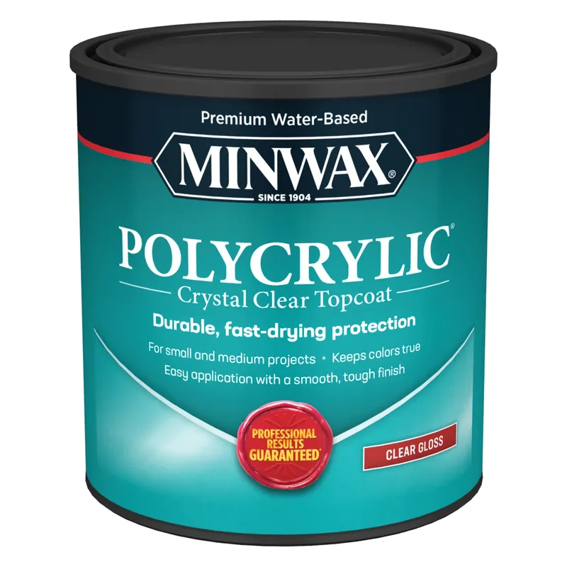 Polycrylic Gloss Clear Acrylic/Urethane Blend Topcoat, Qt.
