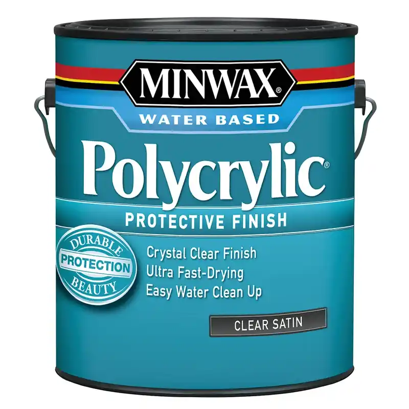 Polycrylic Protective Finish, Satin Clear, 1-Gallon