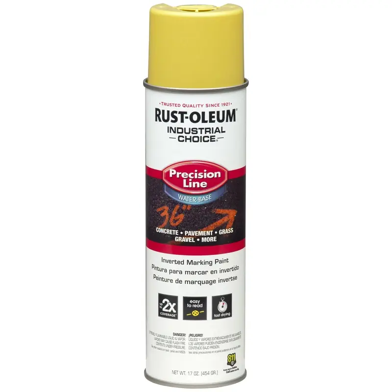 203034 High Visibility Yellow Inverted Marking Spray Paint, 17 Oz Can